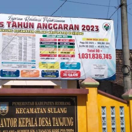Pemdes Tanjung Laporkan LPj 2023